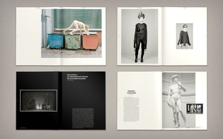 Spreads from “A Magazine About: Fashion and Identity”