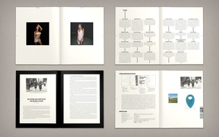 Spreads from “A Magazine About: Fashion and Identity”