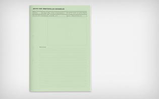 The “Archive of the Immaterial Monuments” was conceived and designed in collaboration with artist Chili Seitz