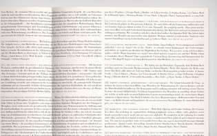 Detail of the rear view with information on the exhibits