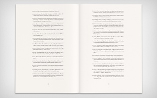 Spread showcasing part of the bibliography