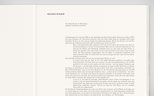 Detail of an interview