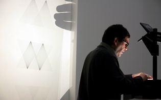 Poet Oswald Egger during his talk