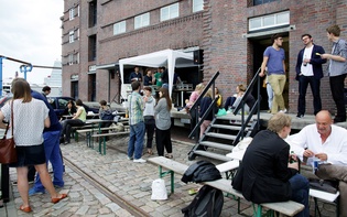 View of the location, the “Sartori & Berger” storehouse