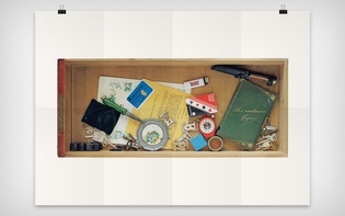 Fourth of five drawers