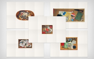 Five posters with the five drawers …