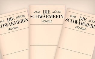Posters and a brochure for artist Jana Mücke’s exhibition “Die Schwärmerin.”