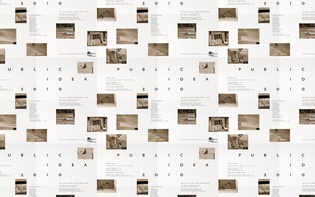 Wall of posters aligned according to their joints