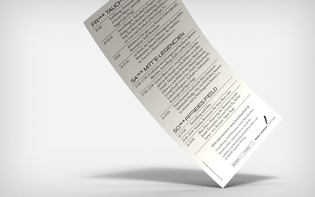 Invitation card for “Relations in Time,” a three-day festival at Kunsthaus KuLe, Berlin