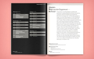 Hagen Verleger: Utopien. Wege aus der Gegenwart (Leaflet)